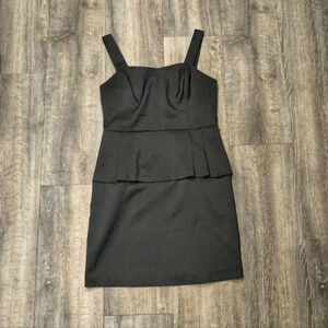 Kensie Black Dress with Peplum